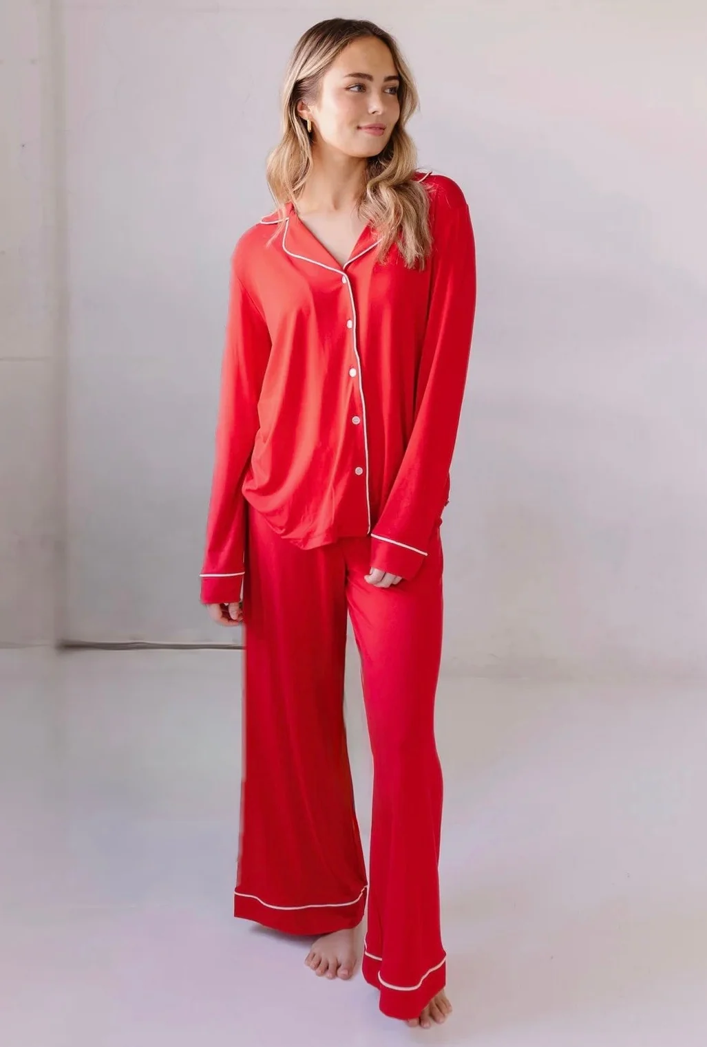 classic red / pajama set - Image 3