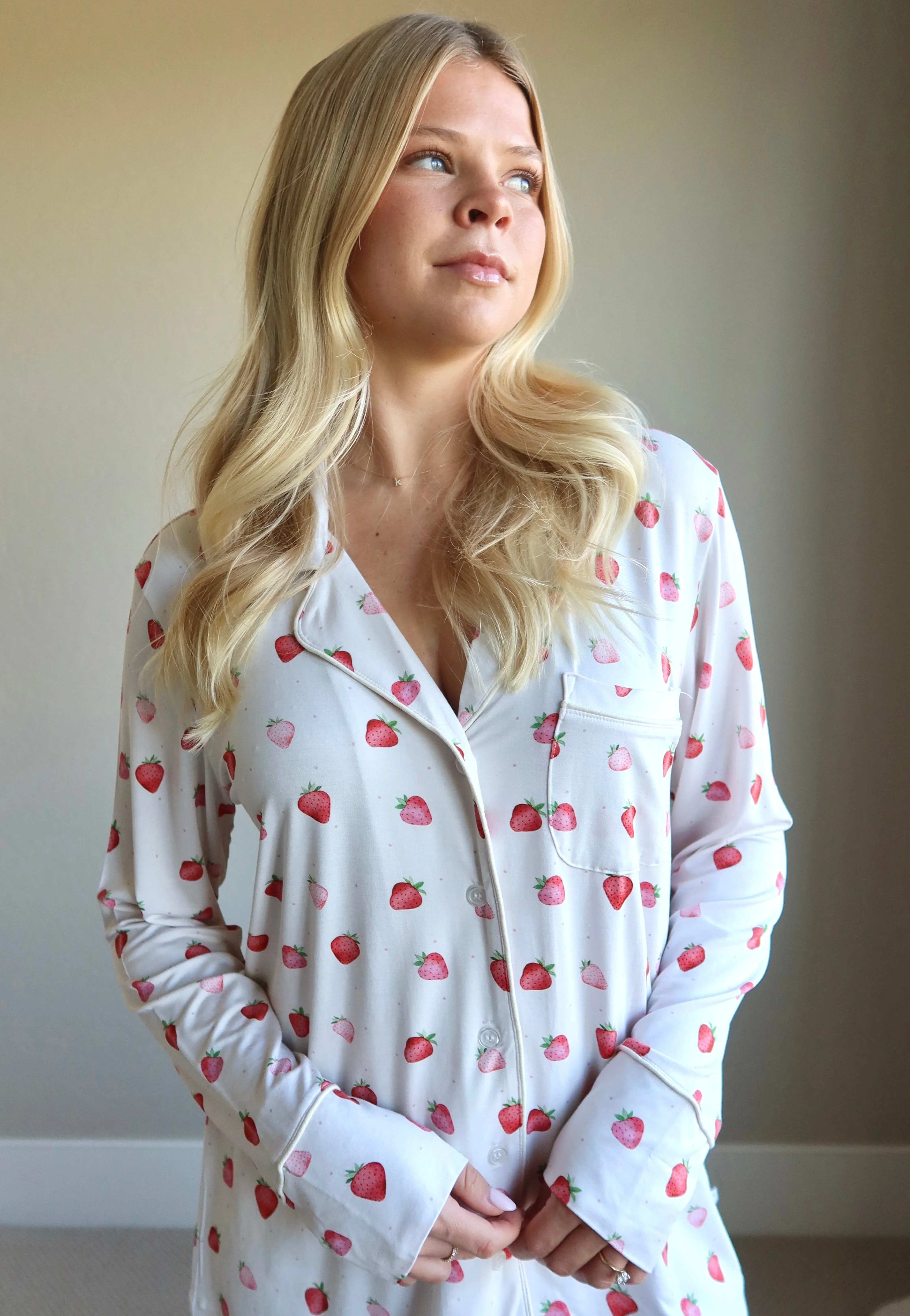 strawberry shortcake / pajama set / long sleeve - Image 3